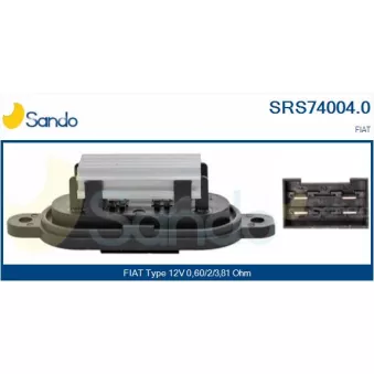 SANDO SRS74004.0 - Résistance, pulseur d'air habitacle