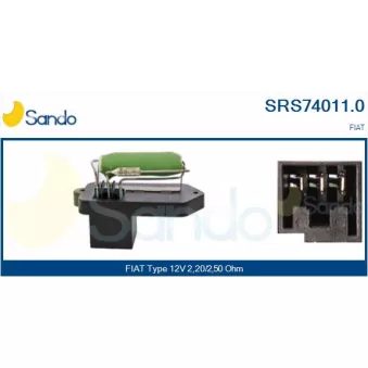 Résistance, pulseur d'air habitacle SANDO SRS74011.0