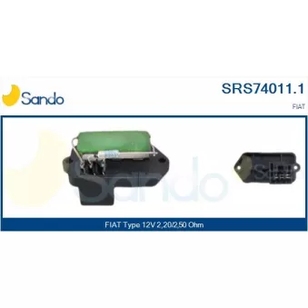 Résistance, pulseur d'air habitacle SANDO SRS74011.1