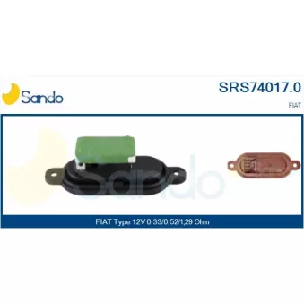 Résistance, pulseur d'air habitacle SANDO OEM 1306599080
