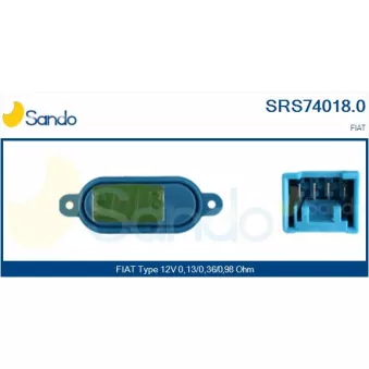 Résistance, pulseur d'air habitacle SANDO OEM 6441A8
