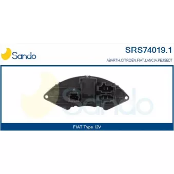 Résistance, pulseur d'air habitacle SANDO SRS74019.1