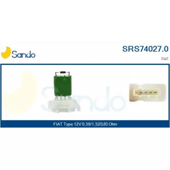 SANDO SRS74027.0 - Résistance, pulseur d'air habitacle