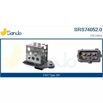 Résistance du ventilateur de radiateur SANDO OEM 9641212480