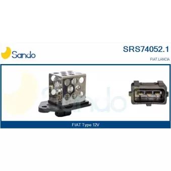 Résistance du ventilateur de radiateur SANDO OEM 9641212480