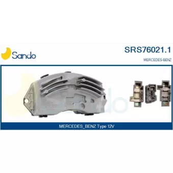 Résistance, pulseur d'air habitacle SANDO OEM 1698200297