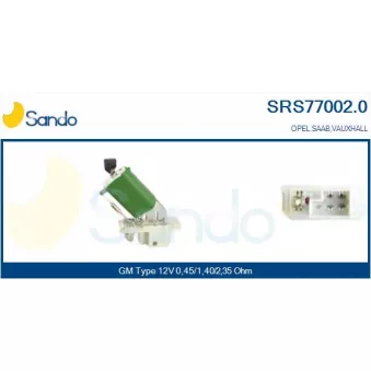 Résistance, pulseur d'air habitacle SANDO OEM 90450998