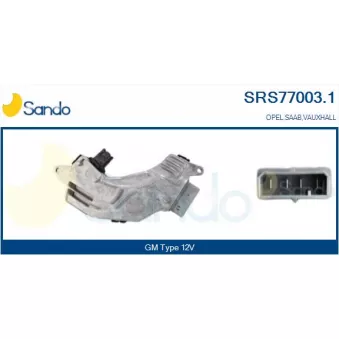 Résistance, pulseur d'air habitacle SANDO OEM 13250114