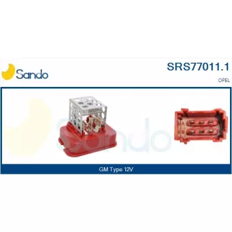 Résistance, pulseur d'air habitacle SANDO SRS77011.1