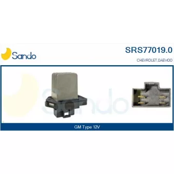 Résistance, pulseur d'air habitacle SANDO SRS77019.0