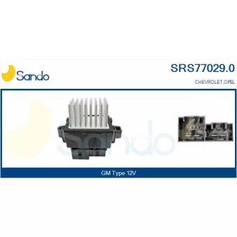 SANDO SRS77029.0 - Résistance, pulseur d'air habitacle