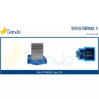 Résistance, pulseur d'air habitacle SANDO OEM 971792D000