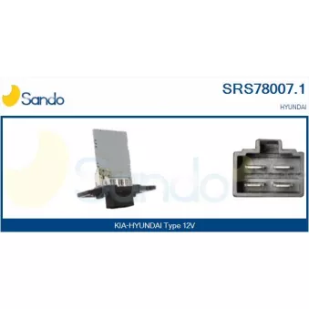 Résistance, pulseur d'air habitacle SANDO SRS78007.1
