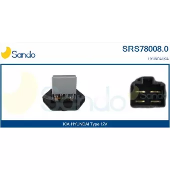 SANDO SRS78008.0 - Résistance, pulseur d'air habitacle