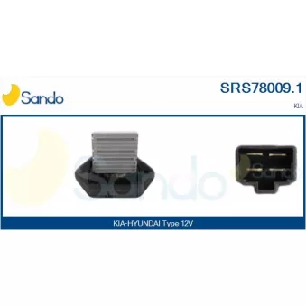Résistance, pulseur d'air habitacle SANDO OEM 0K2C061B11
