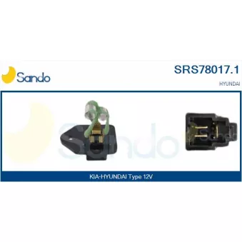 Résistance, pulseur d'air habitacle SANDO SRS78017.1