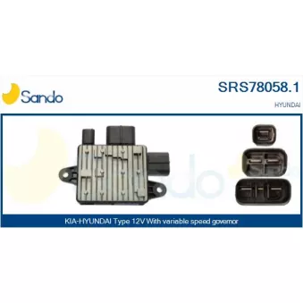 Résistance du ventilateur de radiateur SANDO SRS78058.1