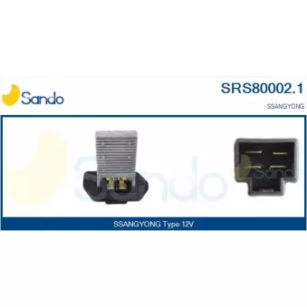 Résistance, pulseur d'air habitacle SANDO SRS80002.1