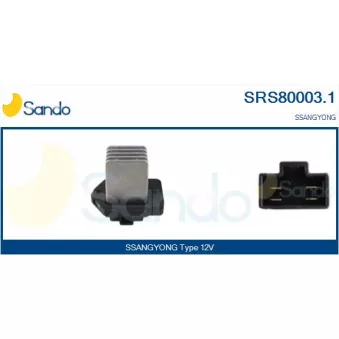 Résistance, pulseur d'air habitacle SANDO SRS80003.1