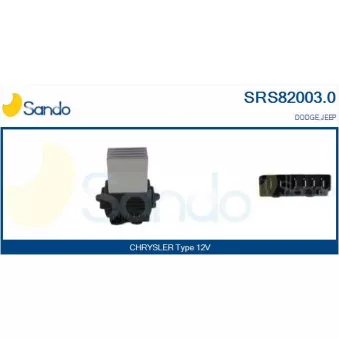 Résistance, pulseur d'air habitacle SANDO SRS82003.0