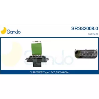 Résistance, pulseur d'air habitacle SANDO OEM 4885583AC