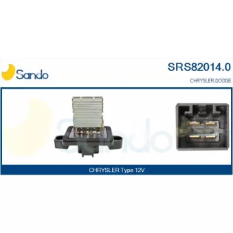 Résistance, pulseur d'air habitacle SANDO SRS82014.0