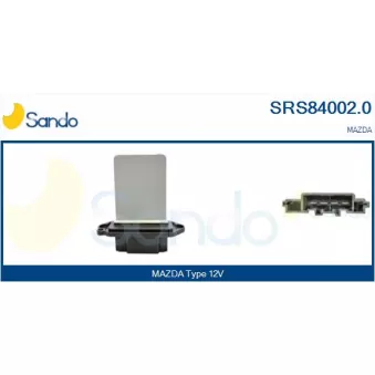 Résistance, pulseur d'air habitacle SANDO SRS84002.0