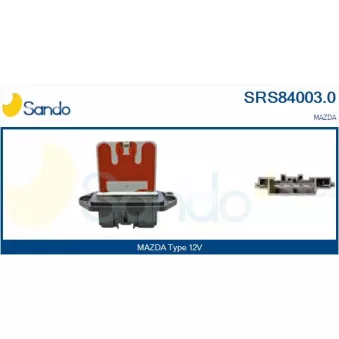 Résistance, pulseur d'air habitacle SANDO SRS84003.0