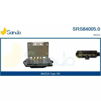 Résistance, pulseur d'air habitacle SANDO SRS84005.0