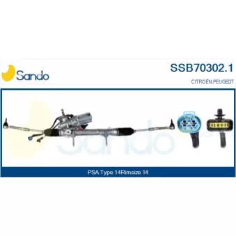 SANDO SSB70302.1 - Crémaillière de direction