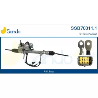 Crémaillière de direction SANDO OEM 1611140080