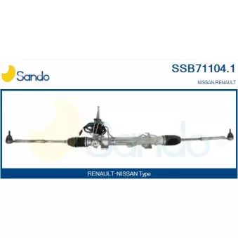 Crémaillière de direction SANDO OEM 490014576R