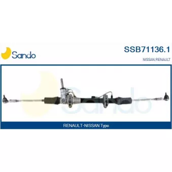 Crémaillière de direction SANDO OEM 7700435589 Crémaillière de direction SANDO OEM 7700435589