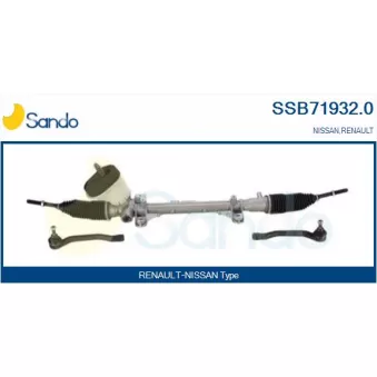 Crémaillière de direction SANDO OEM 490010683R