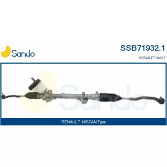 Crémaillière de direction SANDO OEM 490010683R