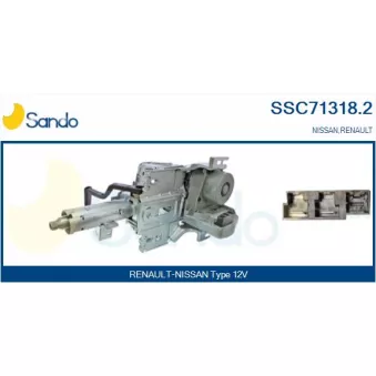 Colonne de direction SANDO OEM 8200937929