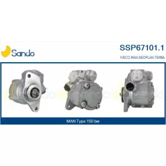 Pompe hydraulique, direction SANDO SSP67101.1