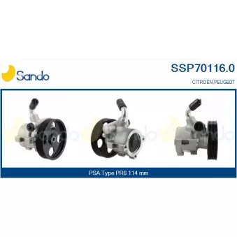 SANDO SSP70116.0 - Pompe hydraulique, direction