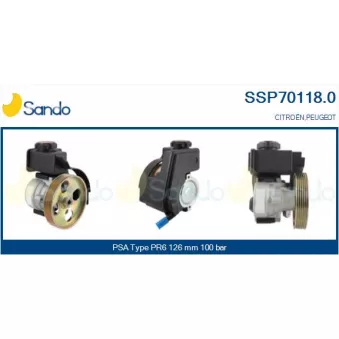 Pompe hydraulique, direction SANDO OEM 40072C