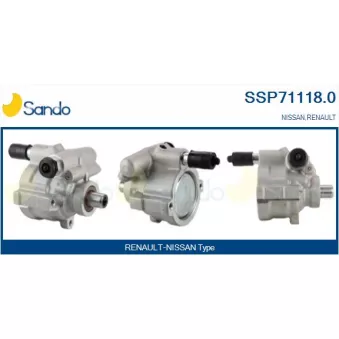 Pompe hydraulique, direction SANDO OEM 8200709234