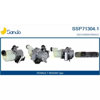 Pompe hydraulique, direction SANDO OEM 491107773r