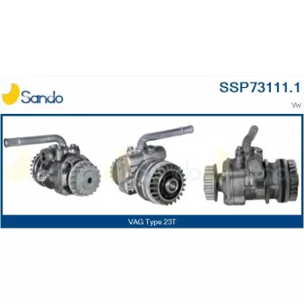 Pompe hydraulique, direction SANDO OEM 7H0422153A