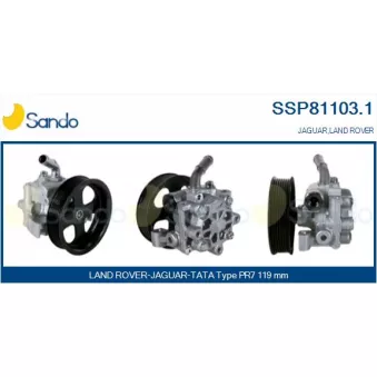 Pompe hydraulique, direction SANDO OEM LR009817