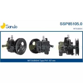 Pompe hydraulique, direction SANDO SSP85105.0