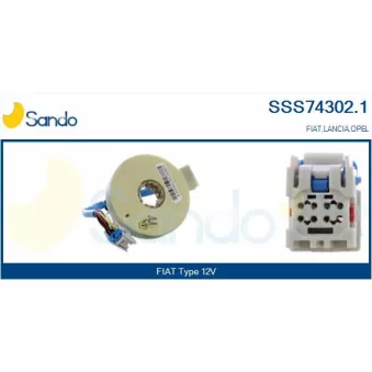 Détecteur de l'angle de braquage SANDO SSS74302.1