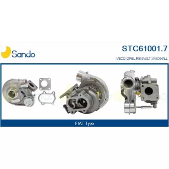 Turbocompresseur, suralimentation SANDO OEM 99466793