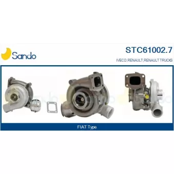 Turbocompresseur, suralimentation SANDO OEM 5001855042
