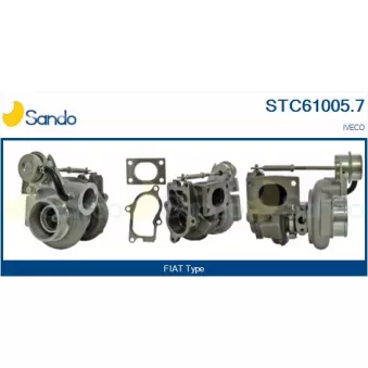 Turbocompresseur, suralimentation SANDO OEM 504127334