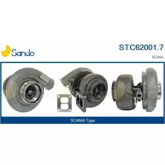 Turbocompresseur, suralimentation SANDO STC62001.7