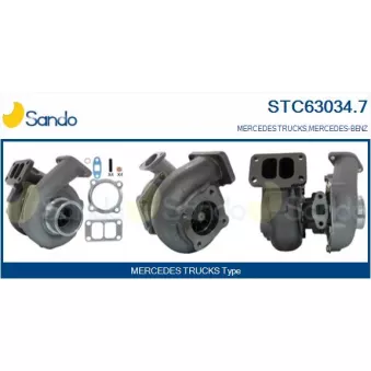 Turbocompresseur, suralimentation SANDO OEM A3520963099